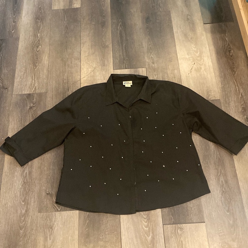 LasOlas Black Diamond Button Up 1X